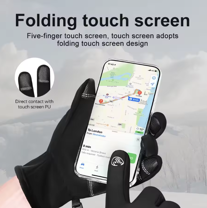 Heated Winter Gloves — USB-Powered, Touchscreen-Compatible, Anti-Slip Grip